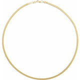 14K Yellow 2.8 mm Flexible Herringbone 24" Chain