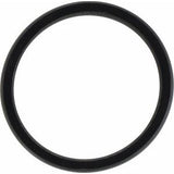 Black Silicone 7 mm Comfort-Fit Half Round Band Size 10