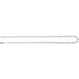 14K White 6 3/4 CTW Lab-Grown Diamond Line 16" Necklace