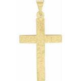 18K Yellow Cross Pendant