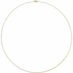 14K Rose Gold-Filled 1.5 mm Cable 20" Chain