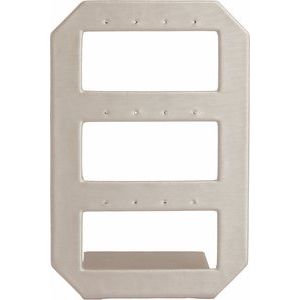 Moon Glow Brushed Leatherette 6-Pair Earring Display Stand
