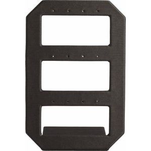 Palladium Brushed Leatherette 6-Pair Earring Display Stand
