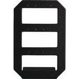 Black Brushed Leatherette 6-Pair Earring Display Stand