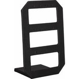 Black Brushed Leatherette 6-Pair Earring Display Stand
