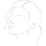 14K Rose Cultured White Freshwater Pearl 30.3 mm Hoop Earrings