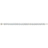 Sterling Silver Cultured Gray Freshwater Pearl 7 1/2" Bracelet