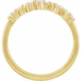 14K Yellow 1/4 CTW Lab-Grown Diamond Scattered Stackable Ring