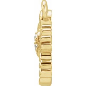14K Yellow Petite Pavé™ .01 CTW Natural Diamond Scorpio Dangle