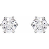 14K White 3/4 CTW Natural Diamond Stud Earrings