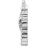 14K White Petite Pavé™ .01 CTW Natural Diamond Scorpio Dangle