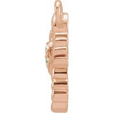 14K Rose Petite Pavé™ .01 CTW Natural Diamond Scorpio Dangle