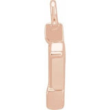 14K Rose Petite Pavé™ .015 CTW Natural Diamond Sagittarius Dangle