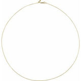 14K Yellow 1.1 mm Adjustable Rolo 16-22" Chain