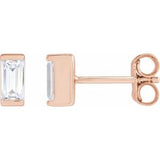 14K Rose 3/8 CTW Lab-Grown Diamond Earrings
