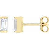 14K Yellow 3/8 CTW Lab-Grown Diamond Earrings