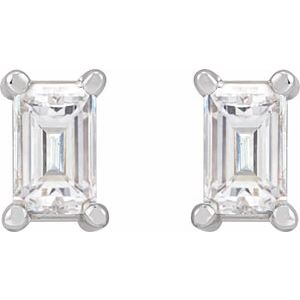 Platinum 1/5 CTW Natural Diamond Stud Earrings