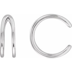 14K White Negative Space Ear Cuff