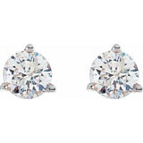 14K White 1/5 CTW Natural Diamond Stud Earrings