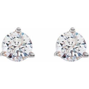 14K White 1/5 CTW Natural Diamond Stud Earrings