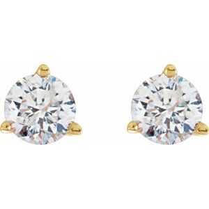 14K Yellow 1/5 CTW Natural Diamond Stud Earrings