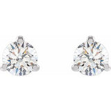 14K White 1/3 CTW Lab-Grown Diamond Stud Earrings