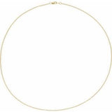 14K Yellow Gold-Filled 1.5 mm Cable 16" Chain