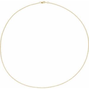 14K Yellow Gold-Filled 1.5 mm Cable 16" Chain