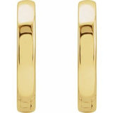18K Yellow Hinged 16 mm Hoop Earrings