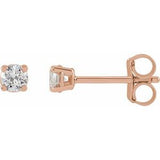 14K Rose 1/3 CTW Lab-Grown Diamond Earrings