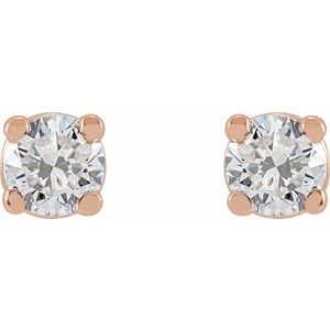 14K Rose 1/3 CTW Lab-Grown Diamond Earrings