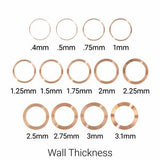 14K Rose Ring Blank Size 16