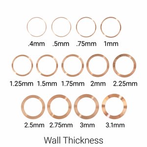 14K Rose Ring Blank Size 16