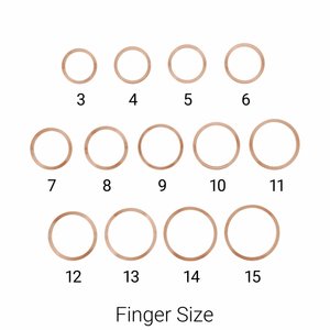14K Rose Ring Blank Size 16