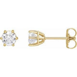 14K Yellow 3/4 CTW Natural Diamond Stud Earrings