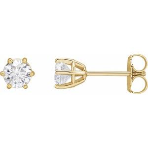 14K Yellow 3/4 CTW Natural Diamond Stud Earrings