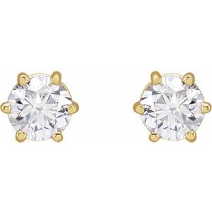 14K Yellow 3/4 CTW Natural Diamond Stud Earrings