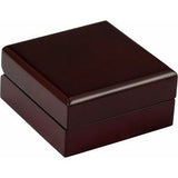 Cherrywood Flap Earring/Pendant Box with Reversible Insert