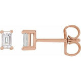 14K Rose 1/5 CTW Natural Diamond Stud Earrings