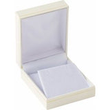 Ivory Flap Earring/Pendant Box with Reversible Insert