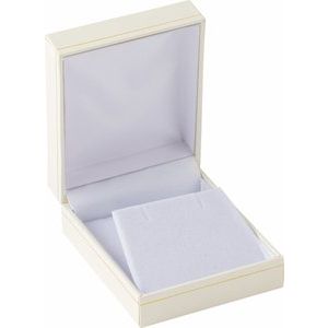 Ivory Flap Earring/Pendant Box with Reversible Insert