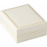 Ivory Flap Earring/Pendant Box with Reversible Insert