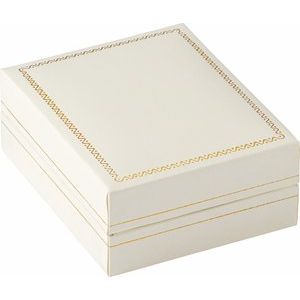 Ivory Flap Earring/Pendant Box with Reversible Insert