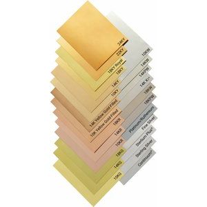 14K Green 25 Gauge 3/4 Hard Flat Sheet