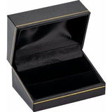 Black Double Ring/Cuff Link Box