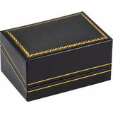 Black Double Ring/Cuff Link Box