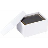 Black Double Ring/Cuff Link Box