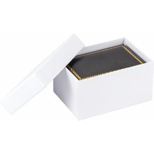 Black Double Ring/Cuff Link Box
