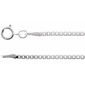 Sterling Silver 1.5 mm Diamond-Cut Box 24" Chain