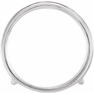 14K White 1/5 CTW Natural Diamond Ring Guard